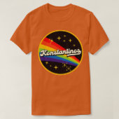Konstantinos regenboog in ruimte  stijl t-shirt (Design voorkant)