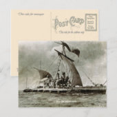 Kontiki Expedition, Thor Heyerdahl, 1947 Briefkaart (Voorkant / Achterkant)