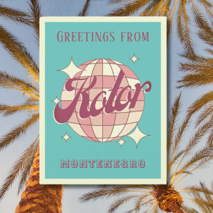 Kontor Montenegro vakantie Retro Briefkaart
