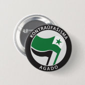 Kontraü faŝ isma-agado Esperanto Ronde Button 5,7 Cm (Voorkant /achterkant)