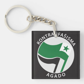 Kontraü faŝ isma-agado Esperanto Sleutelhanger