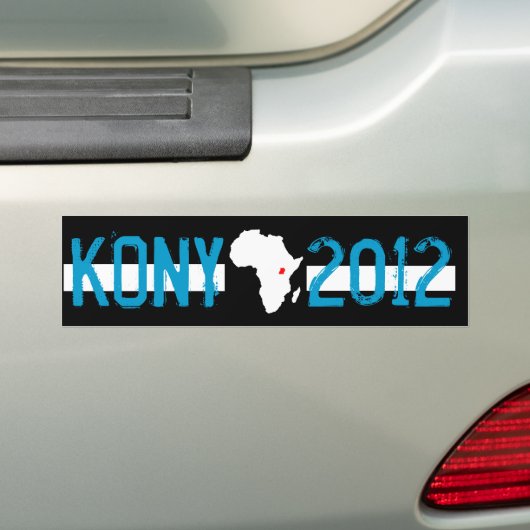 Kony 2012 bumpersticker (Op auto)