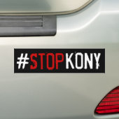 Kony 2012 bumpersticker (Op auto)