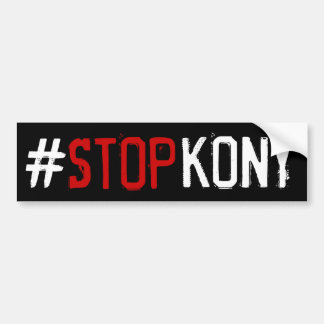 Kony 2012 bumpersticker