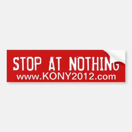 Kony 2012 Bumpersticker (Voorkant)