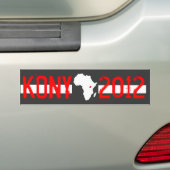 Kony 2012 bumpersticker (Op auto)