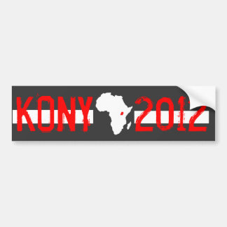 Kony 2012 bumpersticker
