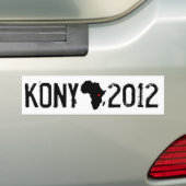 Kony 2012 bumpersticker (Op auto)
