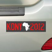 Kony 2012 bumpersticker (Op auto)