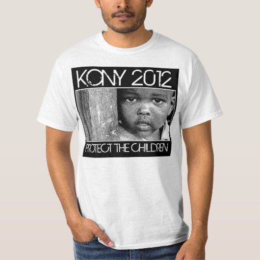 KONY 2012 - De kinderen beschermen T-shirt (Voorkant)