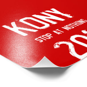 Kony 2012 Flyers Foto Afdruk
