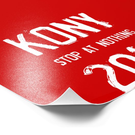 Kony 2012 Flyers Foto Afdruk (Hoek)