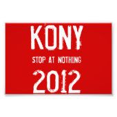 Kony 2012 Flyers Foto Afdruk (Voorkant)