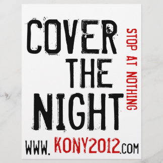 Kony 2012 Flyers Hoesje de nacht