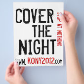 Kony 2012 Flyers Hoesje de nacht (Hand)