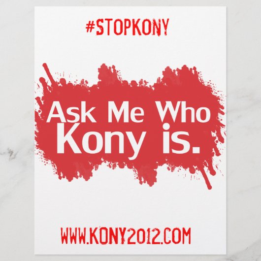 Kony 2012 Full Color Flyers (Voorkant)