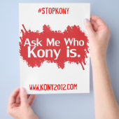 Kony 2012 Full Color Flyers (Hand)