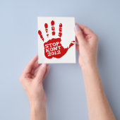 Kony 2012 Handafdruk Stop Joseph Kony Flyer (Hand)