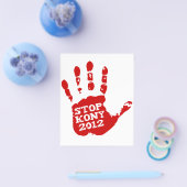 Kony 2012 Handafdruk Stop Joseph Kony Flyer (Enkel)