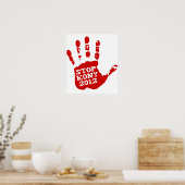 Kony 2012 Handprint Stop Joseph Kony Poster (Keuken)