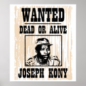 Kony 2012 Joseph Kony Gezocht Poster (Voorkant)