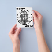 Kony 2012 Joseph Kony Target Crosshairs Flyer (Hand)