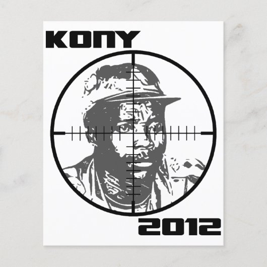 Kony 2012 Joseph Kony Target Crosshairs Flyer (Voorkant)