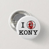 Kony 2012 Joseph Kony Target Crosshairs Ronde Button 3,2 Cm (Voorkant /achterkant)