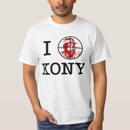 Kony 2012 Joseph Kony Target Crosshairs T-shirt (Voorkant)