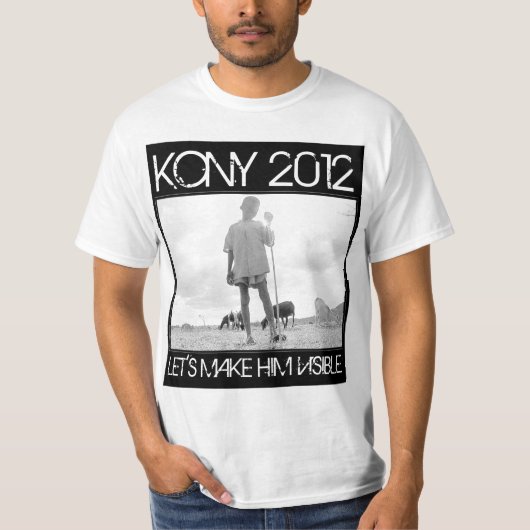 KONY 2012 - Laten we hem zichtbaar maken T-shirt (Voorkant)