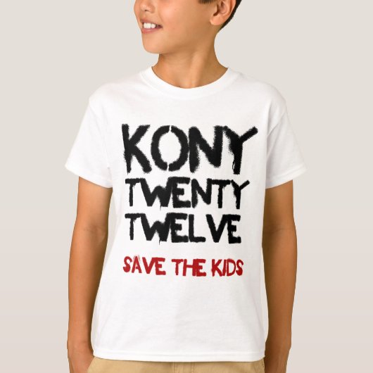 Kony 2012 - "Red het Kinder"   Shirt (Voorkant)