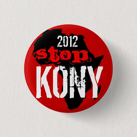 Kony 2012 ronde button 3,2 cm (Voorkant)