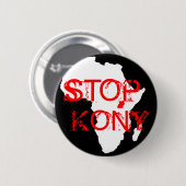 Kony 2012 ronde button 5,7 cm (Voorkant /achterkant)