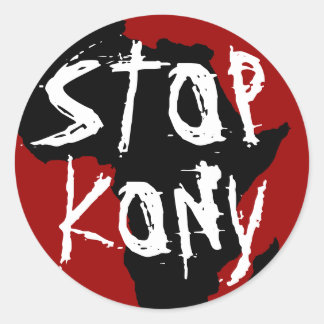 Kony 2012 ronde sticker