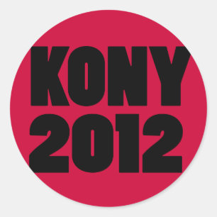 KONY 2012-Stickers Ronde Sticker