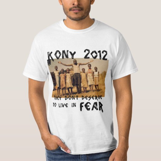 KONY 2012 - Stop de angst T-shirt (Voorkant)