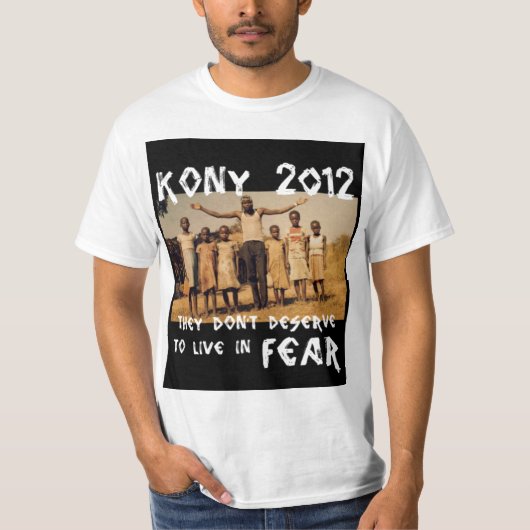 KONY 2012 - Stop de angst T-shirt (Voorkant)