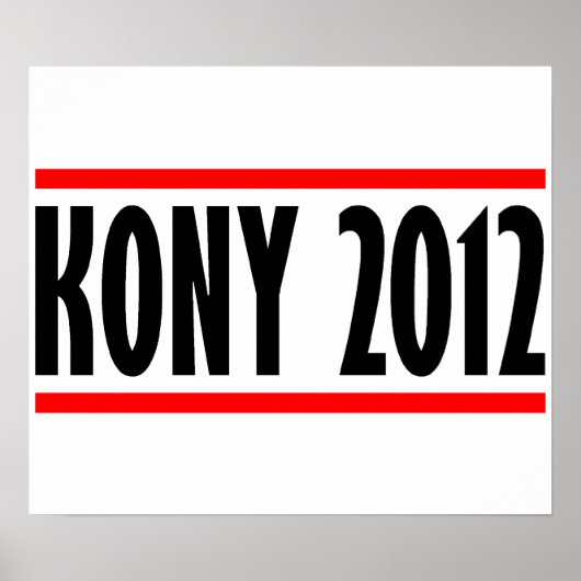 Kony 2012 Stop Joseph Kony Banner Poster (Voorkant)