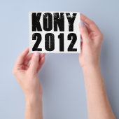 Kony 2012 Stop Joseph Kony Flyer (Hand)