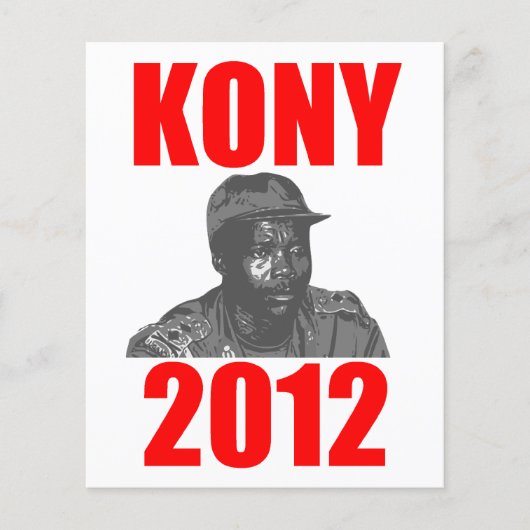 Kony 2012 Stop Joseph Kony Flyer (Voorkant)
