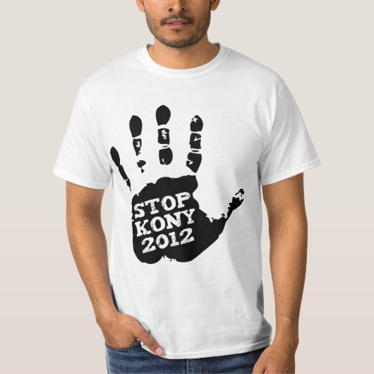 Kony 2012 Stop Joseph Kony Hand T-shirt (Voorkant)