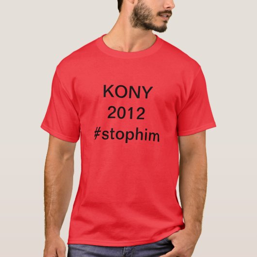 Kony 2012 T-shirt T-shirt #stophim (Voorkant)