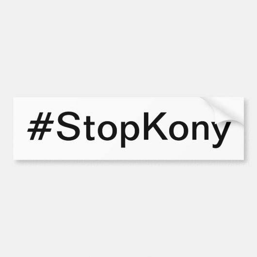 Kony Bumpersticker (Voorkant)