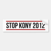 Kony Bumpersticker (Voorkant)