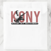 KONY - Stop bij Niets. kindsoldaat Rechthoekige Sticker (Tas)