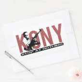 KONY - Stop bij Niets. kindsoldaat Rechthoekige Sticker (Envelop)
