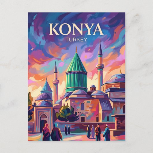 Konya Turkije Briefkaart (Voorkant)