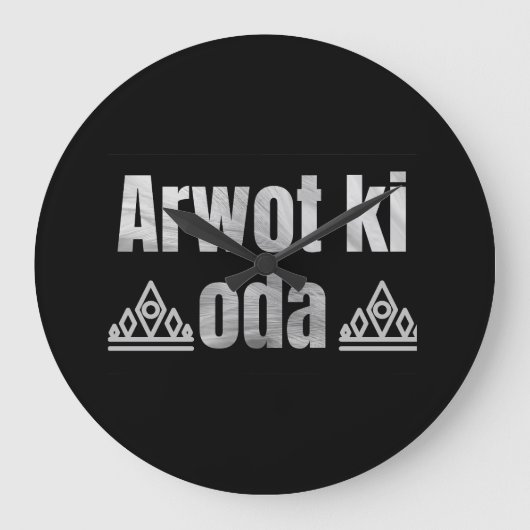 Konymoi "Arwot ki Oda" wandklok (Voorkant)