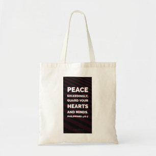 Konymoi "Filippenzen 4:6-7" Canvas tas