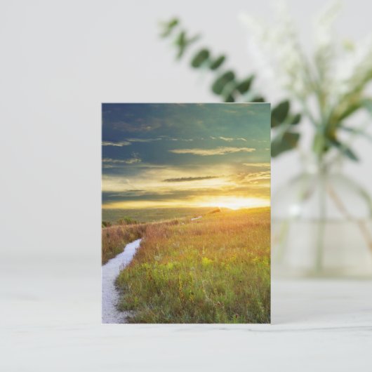 Konza Prairie Path Briefkaart (Staand voorkant)